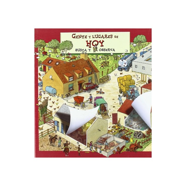 Gente y lugares de hoy. Busca y observa  (Libro con solapas)